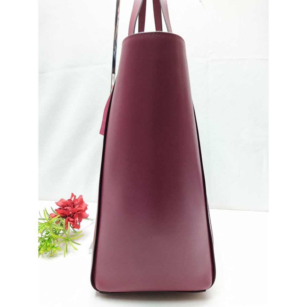 Kate Spade New York Lalena Blackberry Leather Pocket Large ote - NWT $429 - Picture 4 of 16